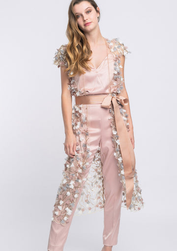 Completo Spolvero Top c/Fiori Alba Conde 3321 831